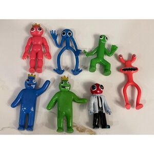 Rainbow Friends‎ Action Figures 7 Piece Toy Game Character Doll Monster Bendy